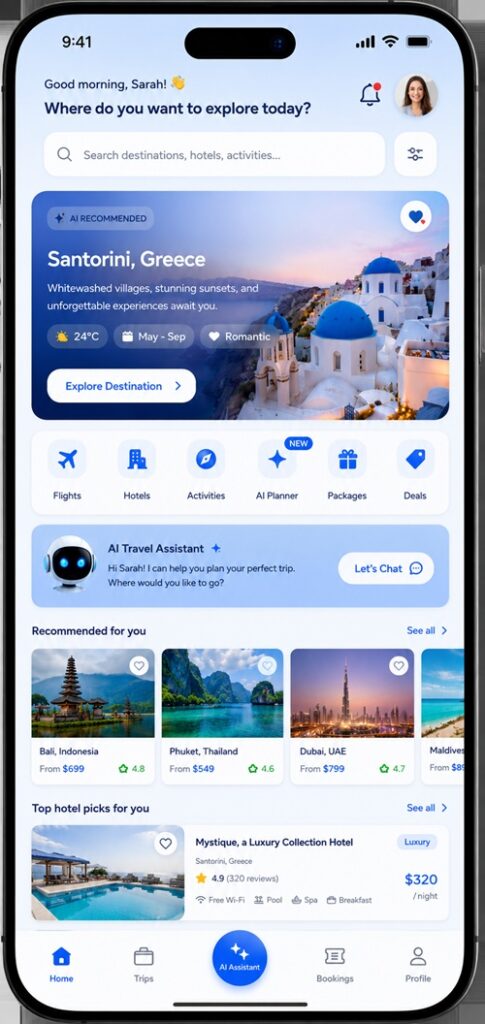 We Built a Travel App with AI-Based Recommendations