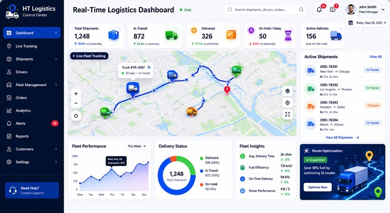 Logistics Tracking App