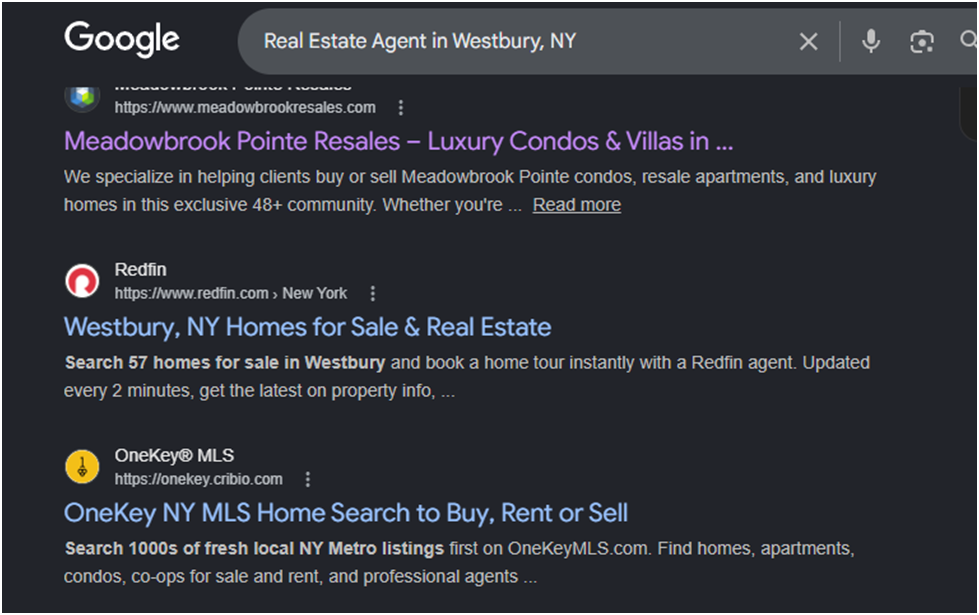 Real Estate Agent in Westbury, NY