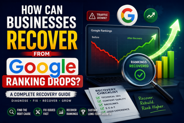How Can Businesses Recover from Google Ranking Drops