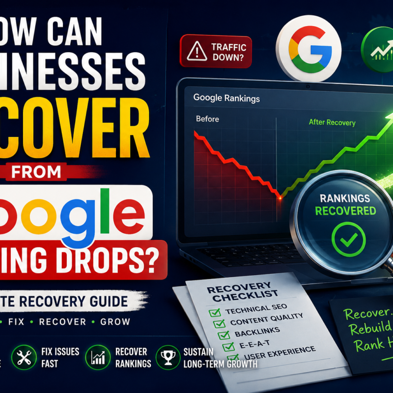 How Can Businesses Recover from Google Ranking Drops