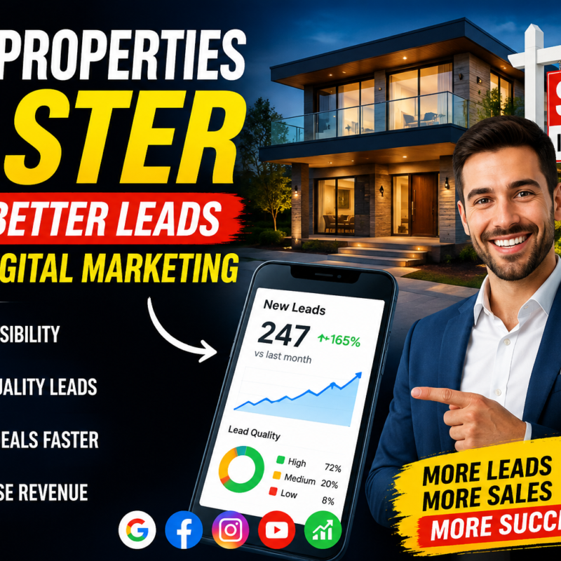 Digital Marketing Helps Realtors Sell Properties Faster with Better Lead Quality