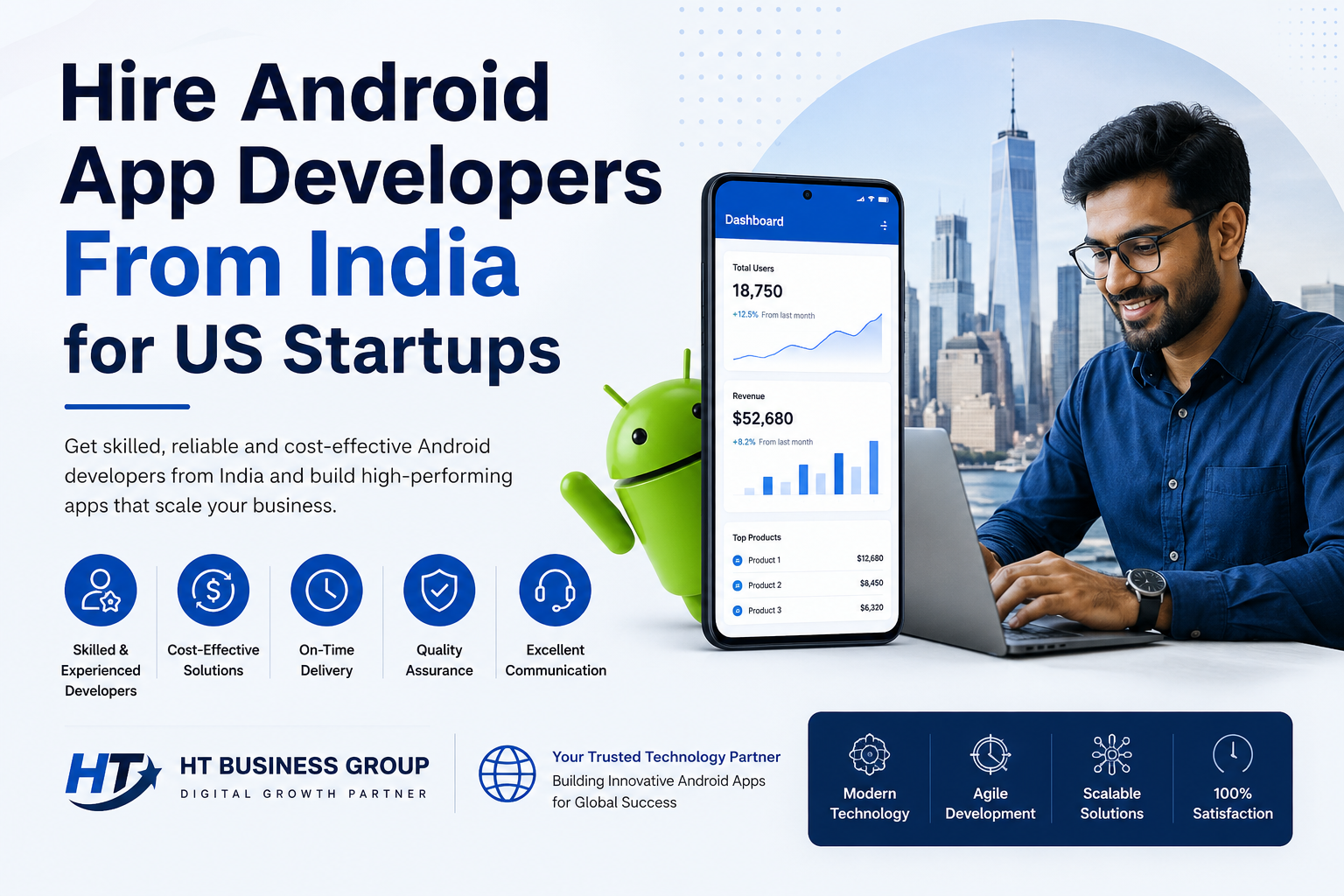 How to Hire Android App Developers From India for US Startups (2026 Guide)