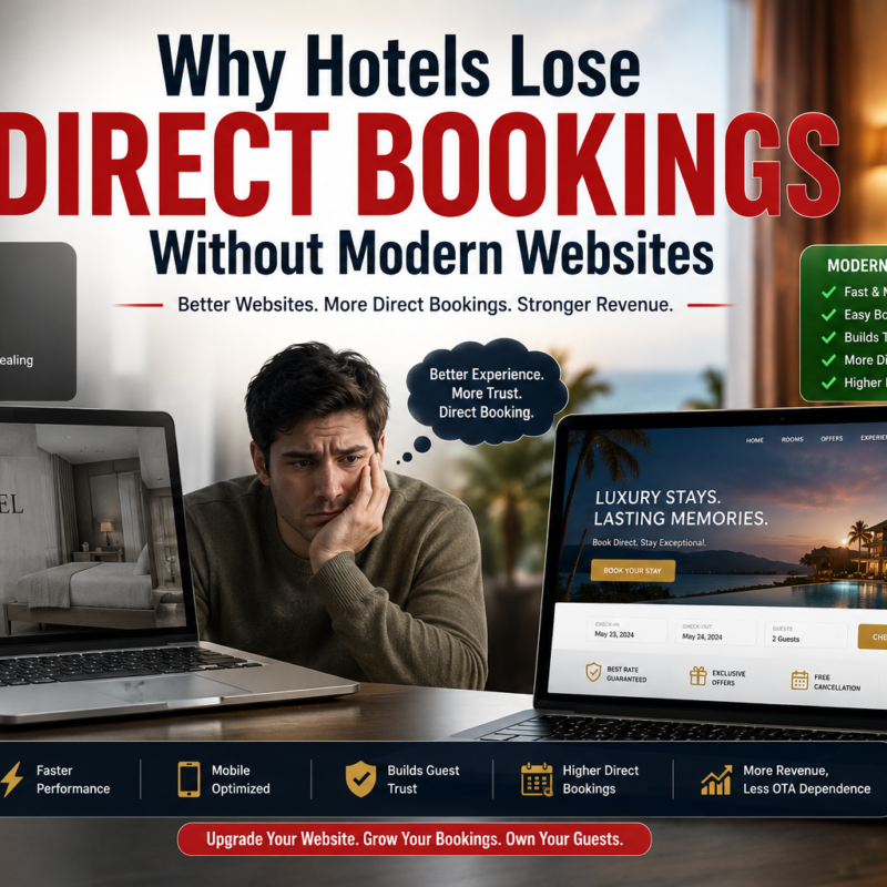 Hotels Lose Direct Bookings Without Modern Websites