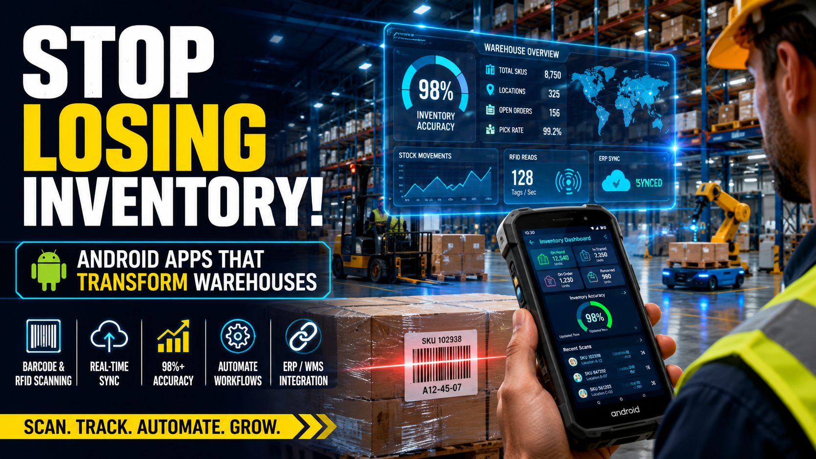 How Android Apps Improve Inventory Tracking and Warehouse Operations for Manufacturers