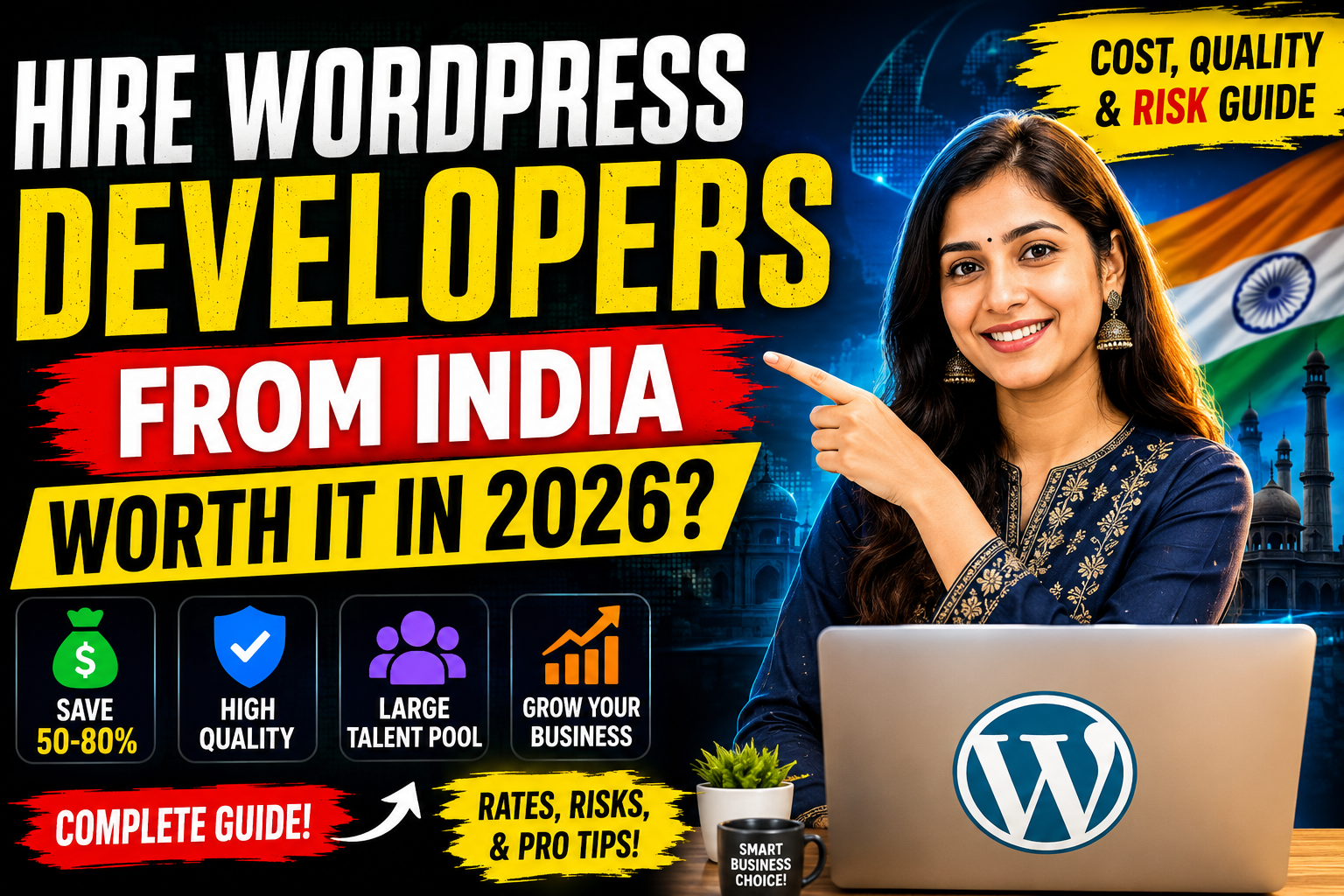 Is Hiring WordPress Developers from India Worth It? (2026 Cost, Quality & Risk Guide)