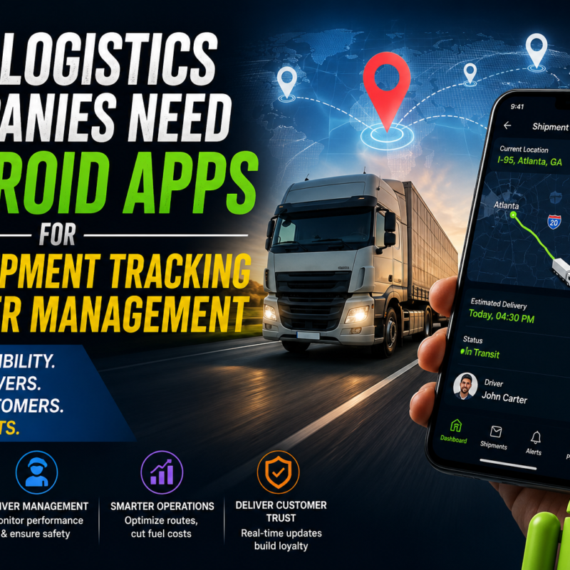 Why Logistics Companies Need Android Apps for Live Shipment Tracking and Driver Management