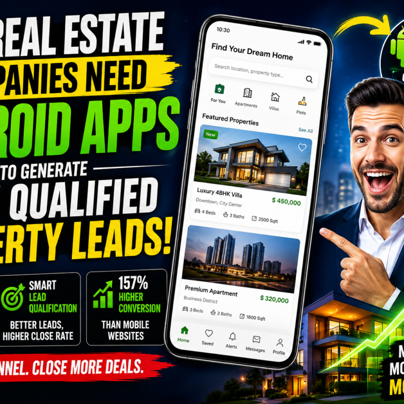 Why Real Estate Companies Need Android Apps to Generate More Qualified Property Leads