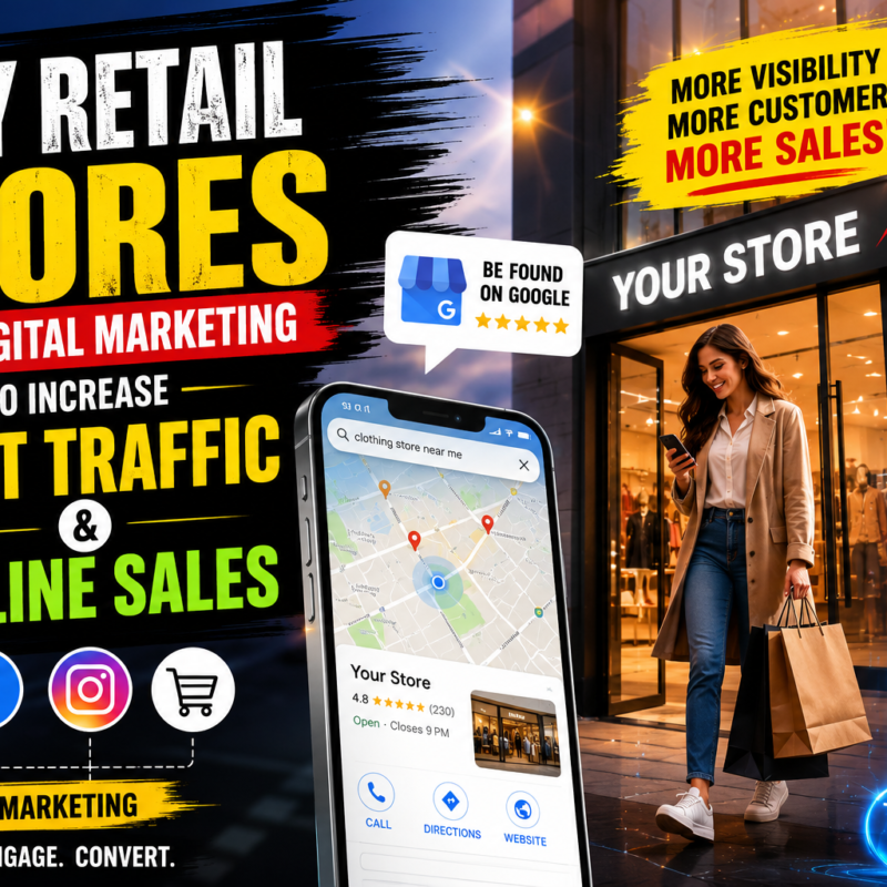 Why Retail Stores Need Digital Marketing to Increase Foot Traffic and Online Sales