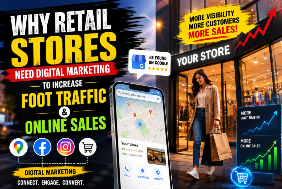 Why Retail Stores Need Digital Marketing to Increase Foot Traffic and Online Sales