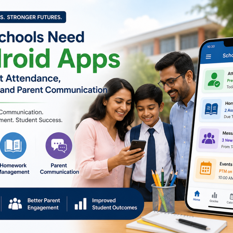 Why Schools Need Android Apps for Student Attendance, Homework, and Parent Communication