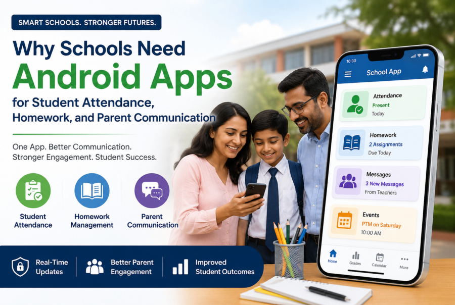 Why Schools Need Android Apps for Student Attendance, Homework, and Parent Communication