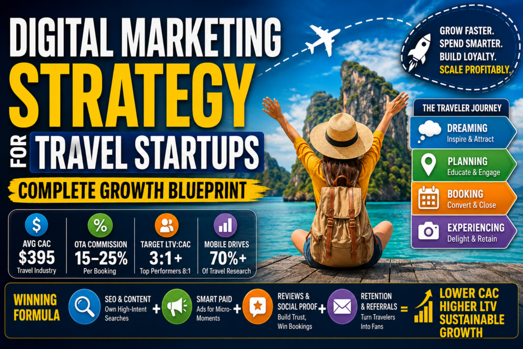 Digital Marketing Strategy for Travel Startups Complete Growth Blueprint