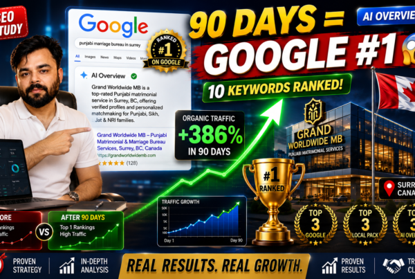 How We Ranked a Surrey Business in Google's Top 3 Within 90 Days