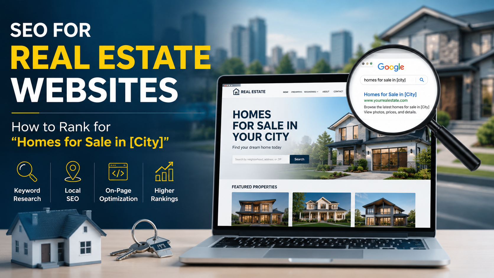 SEO for Real Estate Websites: How to Rank for “Homes for Sale in [City]”