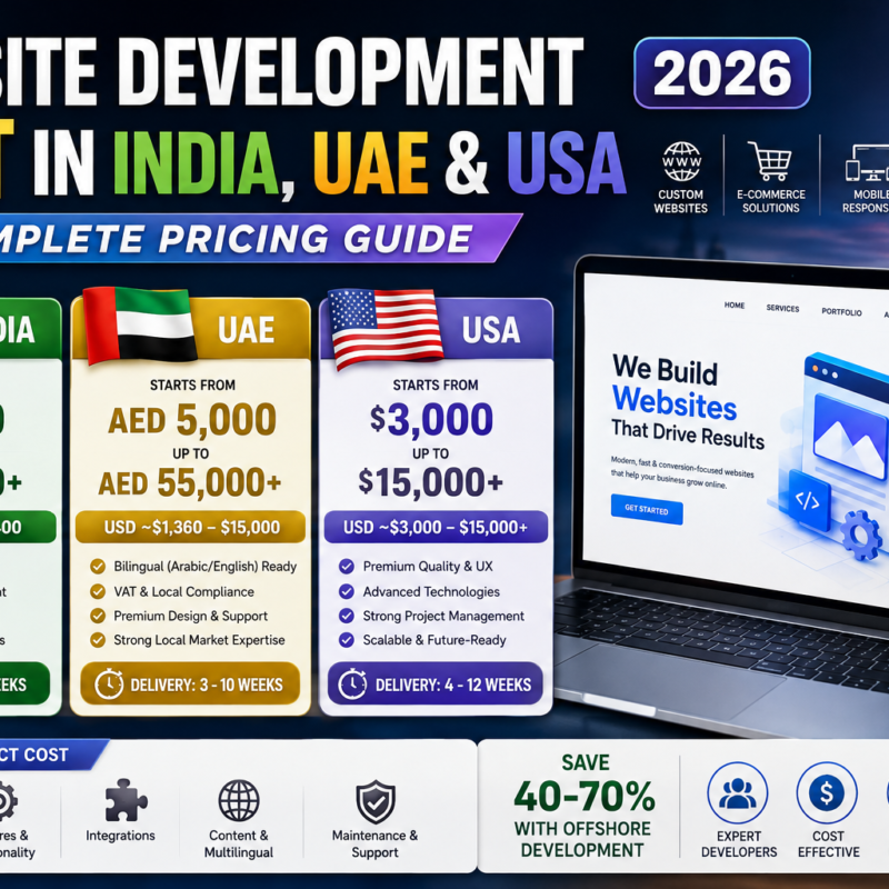 Website Development Cost in India, UAE & USA
