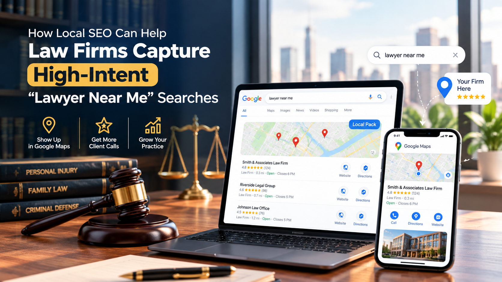 How Local SEO Can Help Law Firms Capture High-Intent “Lawyer Near Me” Searches