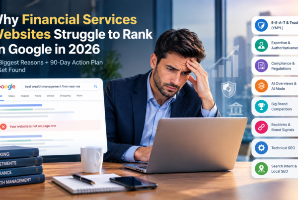 Why Financial Services Websites Struggle to Rank on Google in 2026