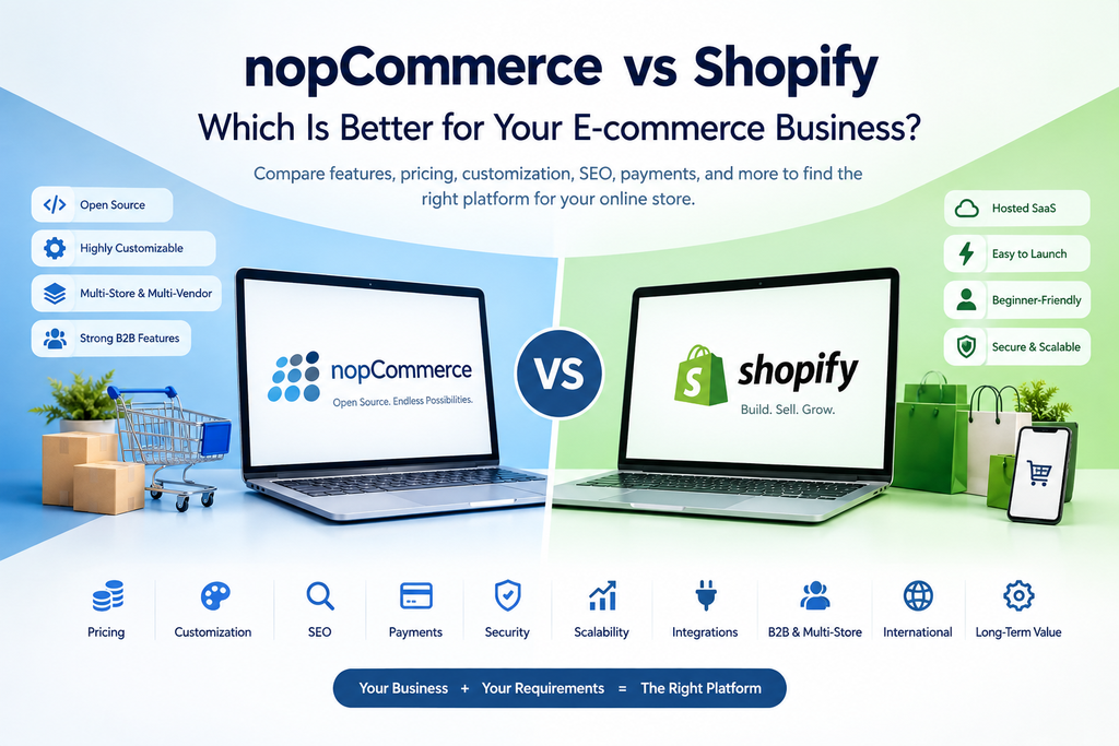 nopCommerce vs Shopify Which Is Better for Your E-commerce Business