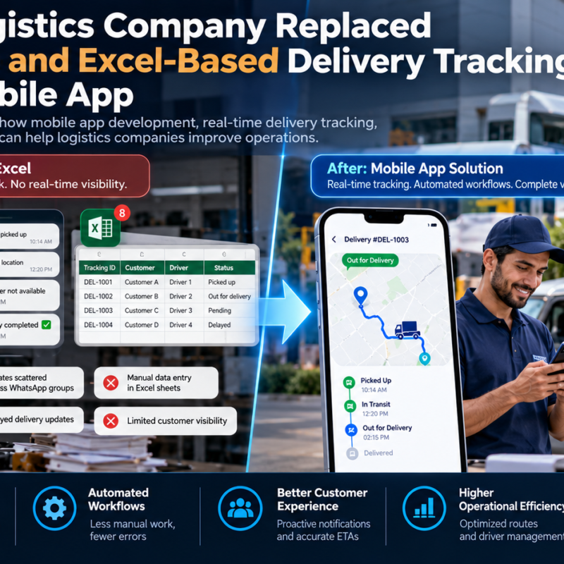 Logistics Mobile App Case Study: Replace WhatsApp & Excel