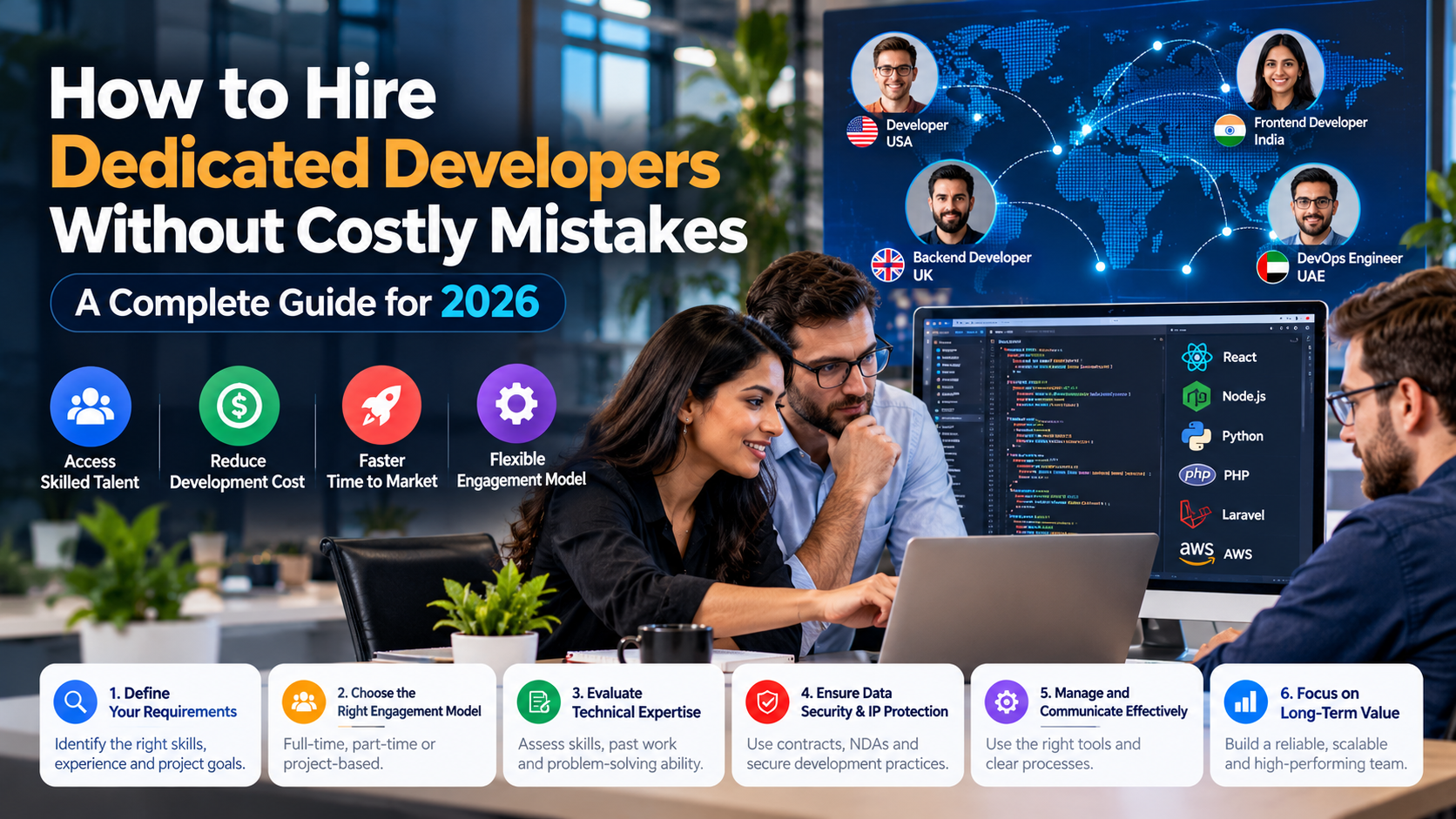 How to Hire Dedicated Developers Without Costly Mistakes: A Complete Guide for 2026