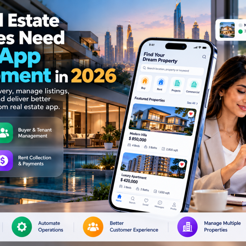 Real Estate Mobile App Development: Cost, Features & Types (2026)