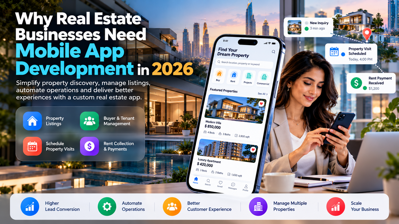 Real Estate Mobile App Development: Features, Types, Benefits & Costs (2026)